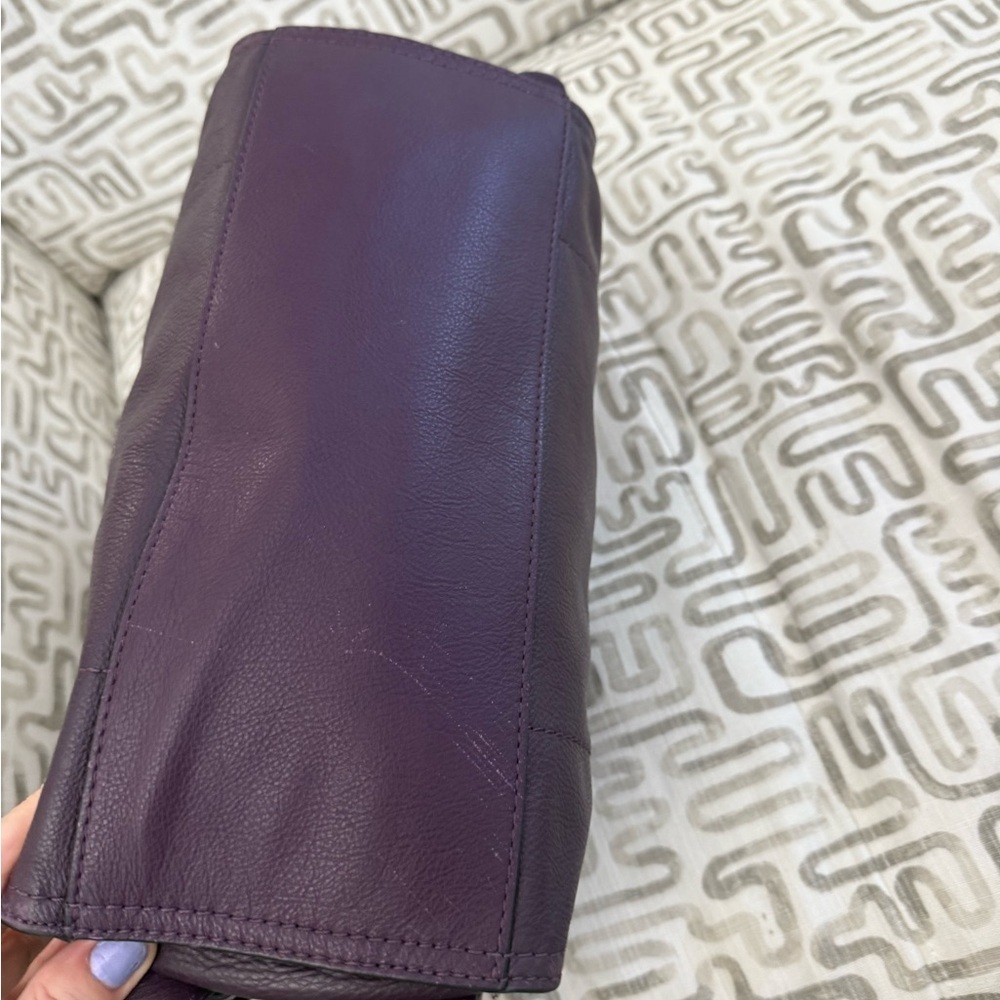 Botkier Dark Purple Satchel Bag - Picture 13 of 13